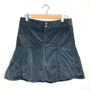 Athleta Whenever Cord Skirt Asphalt Gray Corduroy